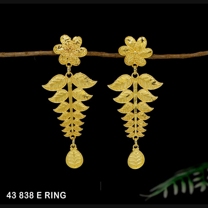 Mahavir Gold Plated Dangler Earrings