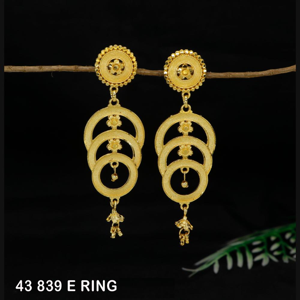 Mahavir Gold Plated Dangler Earrings