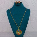 Mahavir Dye Gold Plated Meenakari Designer Chain Pendant Set