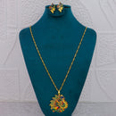 Mahavir Dye Gold Plated Meenakari Designer Chain Pendant Set