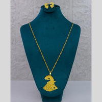 Mahavir Dye Gold Plated Designer Chain Pendant Set (Pack of 6)