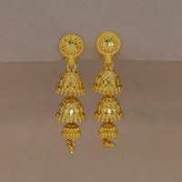 Mahavir DYE Gold Plated Premium Jhumki Earrings