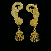 Mahavir DIY Gold Plated Traditional Ear Cuff Jhumki Earrings (Pack of 12)