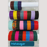 Chitra Bangles Multi Color Bangle (12 Piece In One Box)