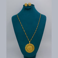 Mahavir Dye Gold Plated Meenakari Designer Chain Pendant Set