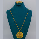Mahavir Dye Gold Plated Meenakari Designer Chain Pendant Set