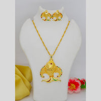 Mahavir Dye Gold Plated Meenakari Designer Chain Pendant Set (Pack of 6)