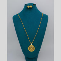 Mahavir Dye Gold Plated Designer Chain Pendant Set (Pack of 6)