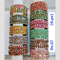 Chitra Bangles Multi Color Bangle (8 Piece In One Box)