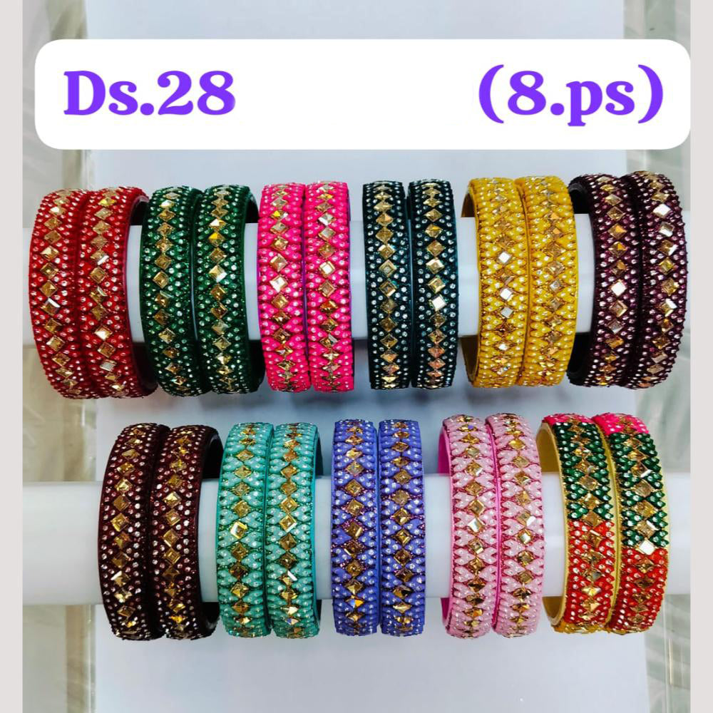 Chitra Bangles Multi Color Bangle (8 Piece In One Box)