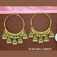 Mahavir Gold Plated Jhumki Earrings