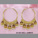 Mahavir Gold Plated Jhumki Earrings