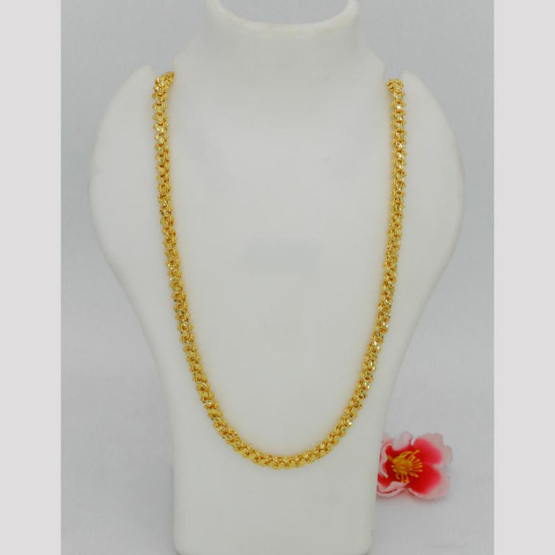 Mahavir Dye Gold Plated Chain