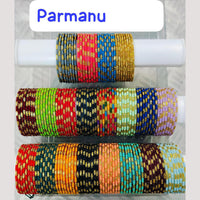 Chitra Bangles Glass Multi Color Bangle Set (12 Piece In One Box)