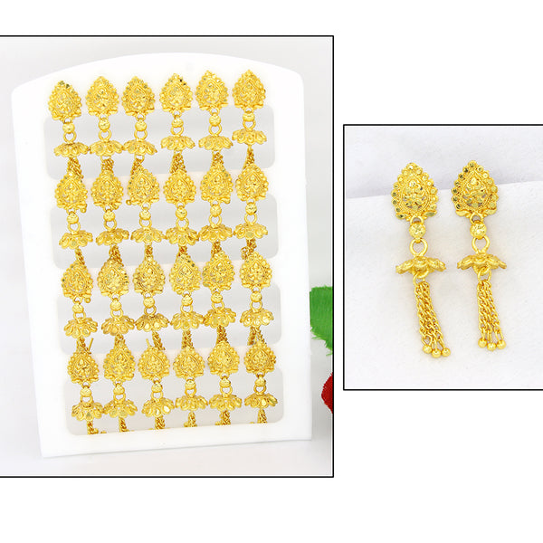 Mahavir DYE Gold Plated Jhumki Earrings