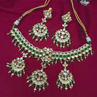 Arham Designer Polki Kundan Necklace Set with Premium Glamorous Finish