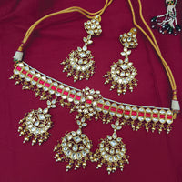 Arham Designer Polki Kundan Necklace Set with Premium Glamorous Finish