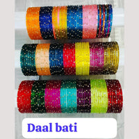 Chitra Bangles Multi Color Glass Bangle (12 Piece In One Box)