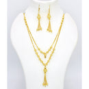 Mahavir Dye Gold Long Necklace Set