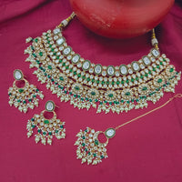 Arham Designer Polki Kundan Necklace Set with Premium Glamorous Finish