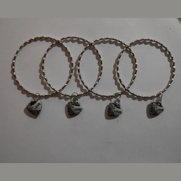 Shree Asha Bangles Oxidised Plated Bangles Set