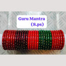 Chitra Bangles Multi Color Glass Bangle (8 Piece In 1 Box)