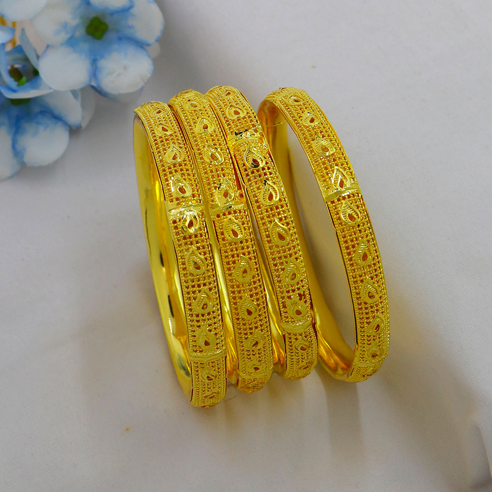 Mahavir Dye Gold Plated Designer Bangles Set  (Pack of 6)