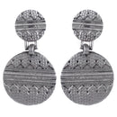 Wearhouse Fashion Oxidised Plated Dangler Earrings