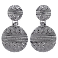 Wearhouse Fashion Oxidised Plated Dangler Earrings