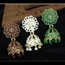 Mahavir Gold Plated Jhumki Earrings