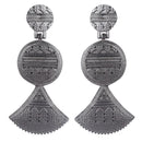 Wearhouse Fashion Oxidised Plated Dangler Earrings