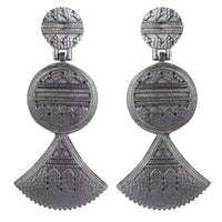 Wearhouse Fashion Oxidised Plated Dangler Earrings