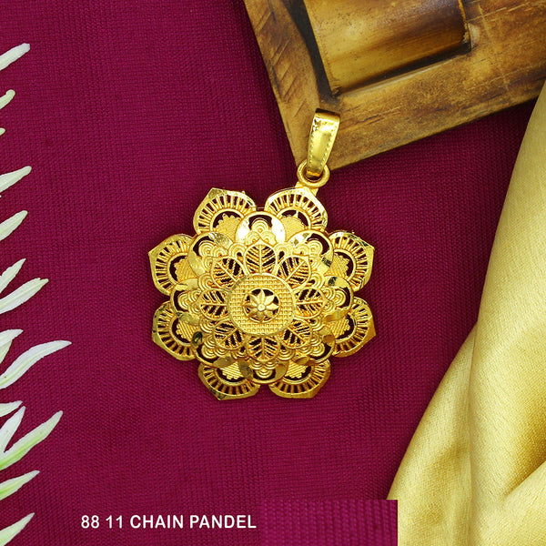 Mahavir Dye Gold Chain Pendant