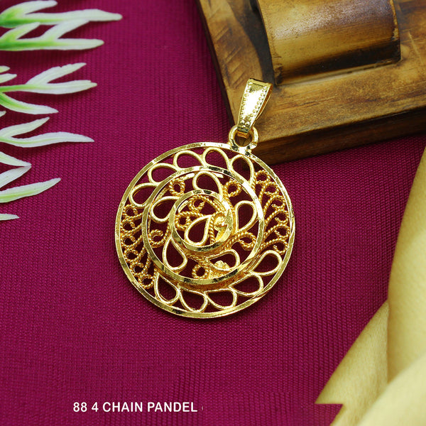 Mahavir Dye Gold Chain Pendant