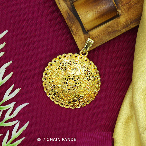 Mahavir Dye Gold Chain Pendant