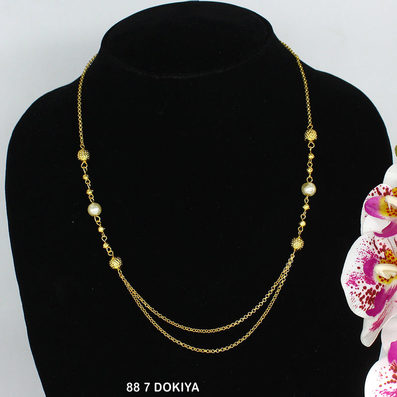 Mahavir Dye Gold Dokiya Necklace