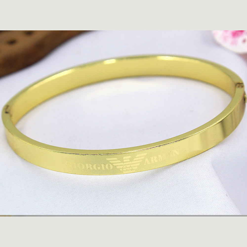 Mahavir Gold Plated Openable Kada (Assorted Design)