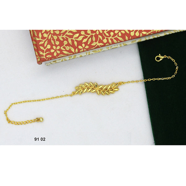 Mahavir Gold Plated Bracelet
