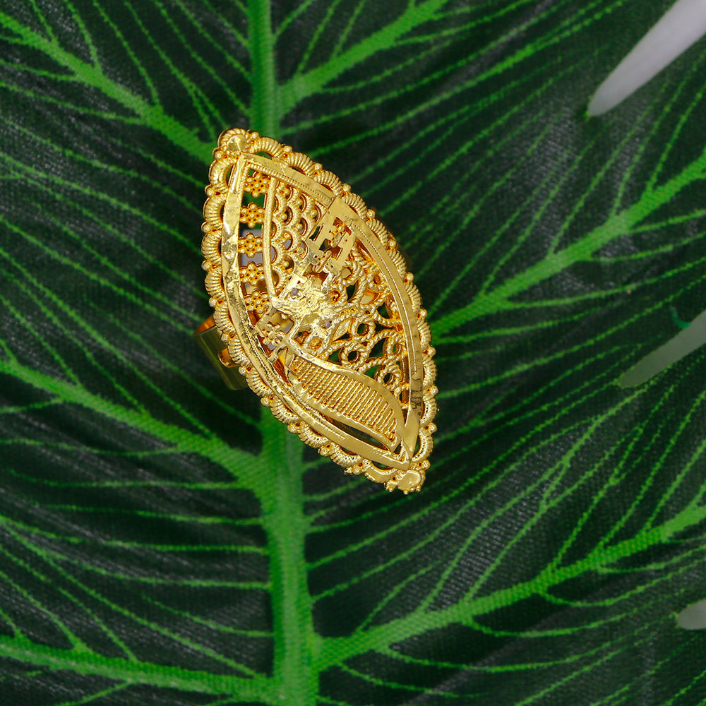 Mahavir Elegant Gold Plated Ring For Women (Pack of 24)