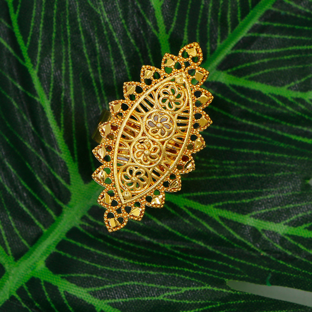 Mahavir Elegant Gold Plated Ring For Women (Pack of 24)