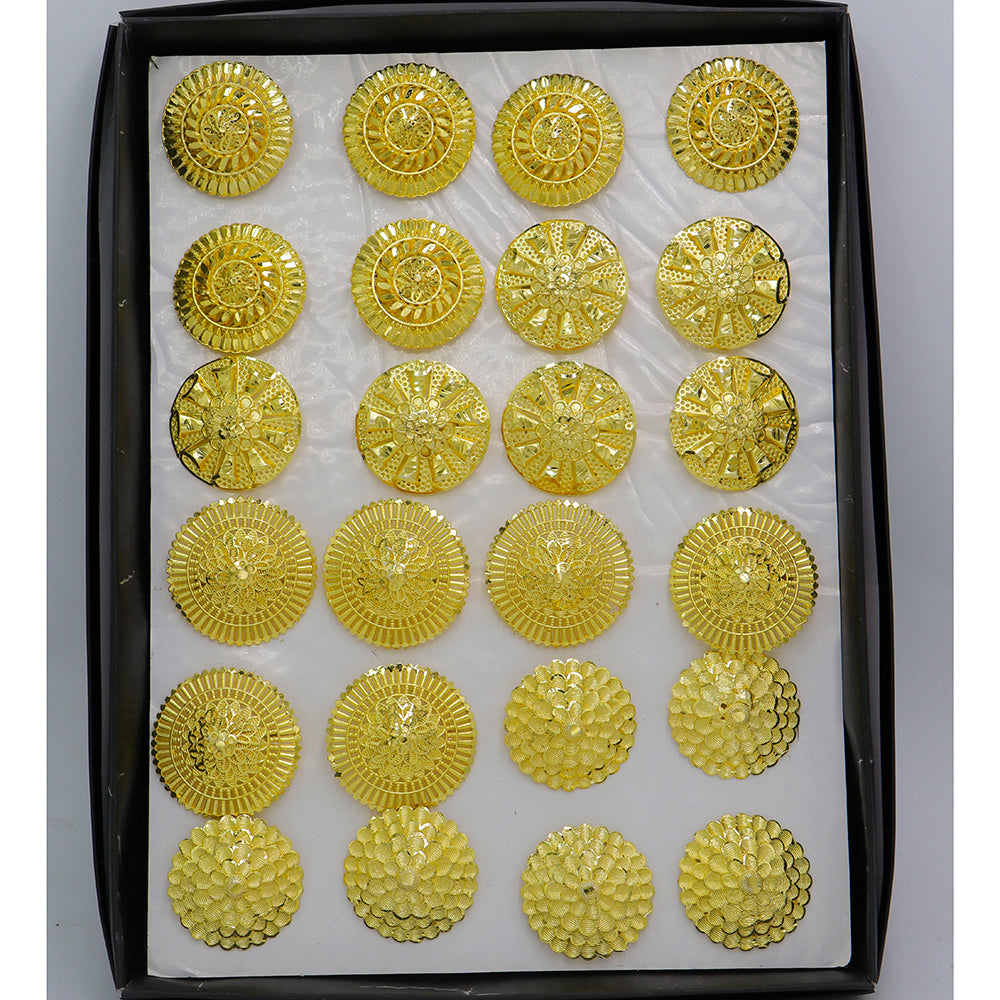Mahavir Elegant Gold Plated Ring For Women(Assorted Design) (Pack of 24)