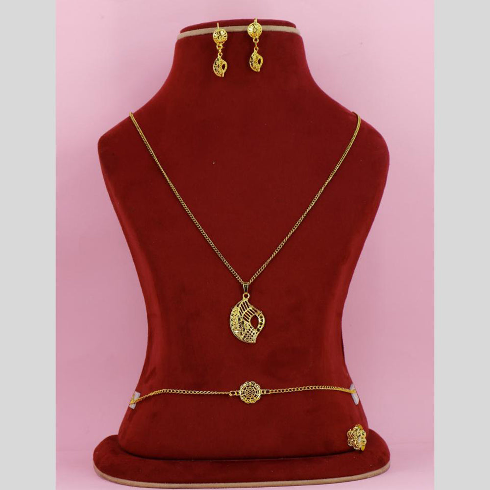 Mahavir Mahavir Dye Exclusive Gold Party Wear Combo Set  (Pack of 6)