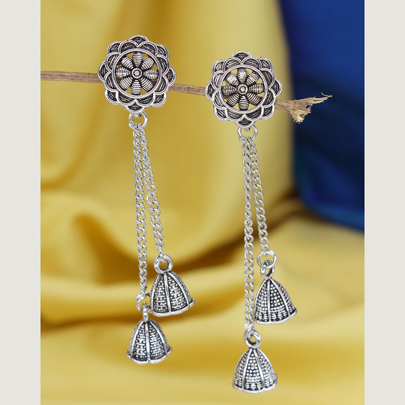 Mahavir Oxidised Plated Dangler Earrings