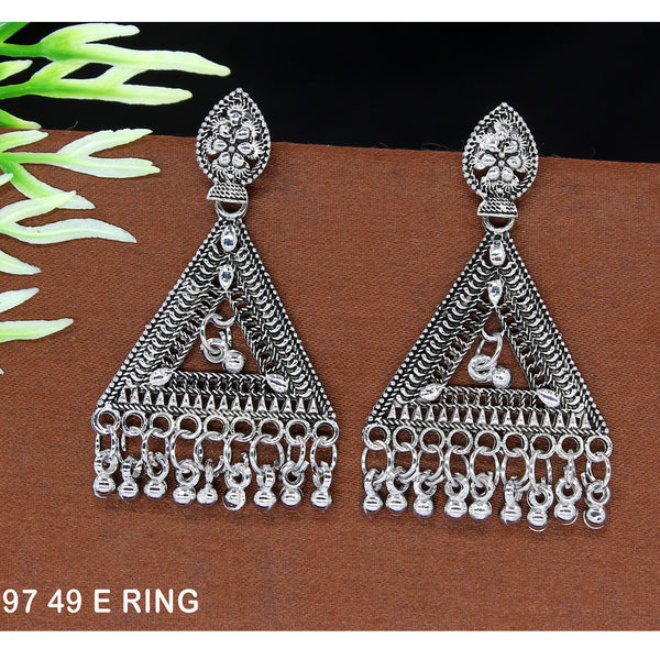 Mahavir Oxidised Plated Dangler Earrings