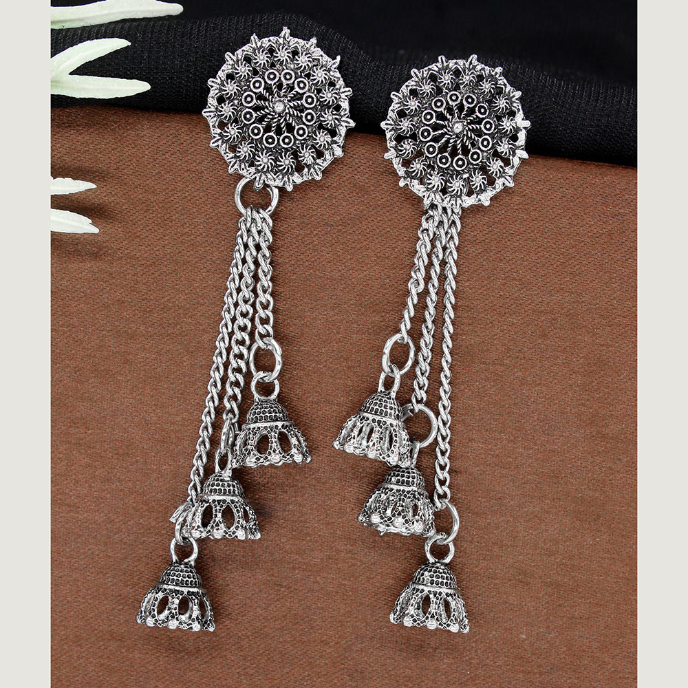 Mahavir Oxidised Plated Dangler Earrings