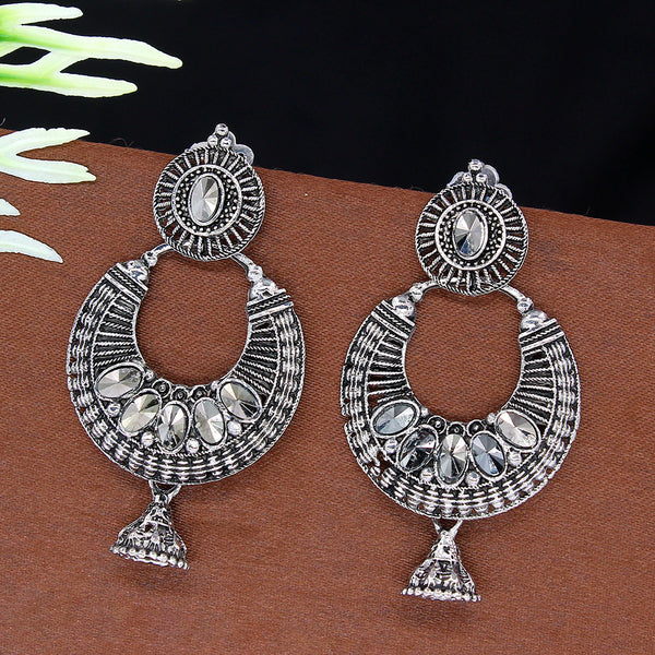 Mahavir Oxidised Plated Dangler Earrings