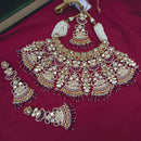 Arham Designer Polki Kundan Necklace Set with Premium Glamorous Finish