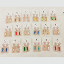 Dhwani Gold Plated Crystal Stone And Austrian Stone Dangler Earrings