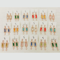 Dhwani Gold Plated Crystal Stone And Austrian Stone Dangler Earrings