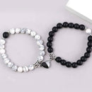 Asmitta Unisex - Rhodium Plated Couple Bracelets